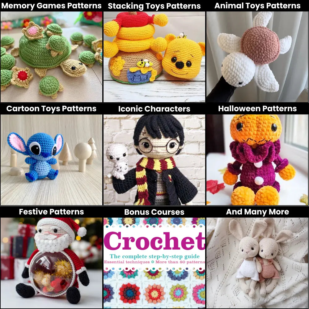 1000+ Amigurumi Crochet Patterns +  Exclusive Expert Courses (Free Today)